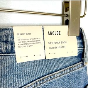 COPY - AGOLDE Pinch Waist 90s Endless 100% Cotton Denim Jeans Size 24 25